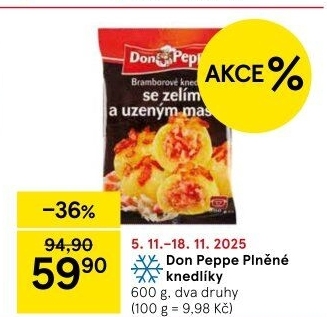 Plněné knedlíky mražené Don Peppe