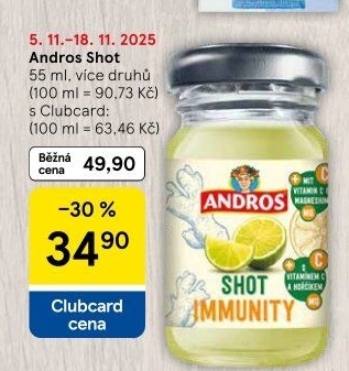 Šťáva Shot Andros
