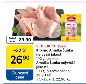 Šunka Amálka nejvyšší jakosti Krásno