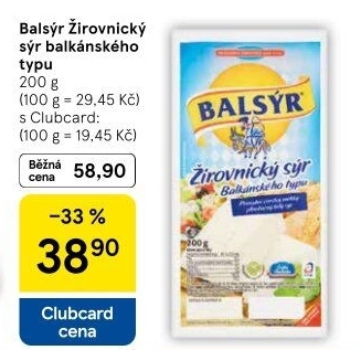 Sýr Balsýr Mlékárna Žirovnice