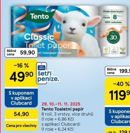 Toaletní papír 3vrstvý Tento