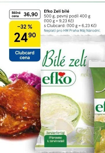 Zelí bílé sterilované Efko