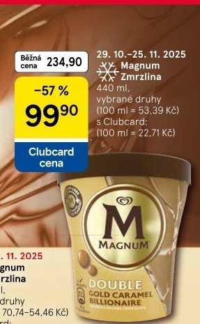 Zmrzlina v kelímku Magnum Algida