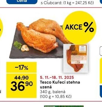Tesco Kuřecí stehna uzená