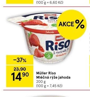 Müller Riso Mléčná rýže jahoda