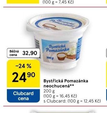 Bystřická Pomazánka neochucená