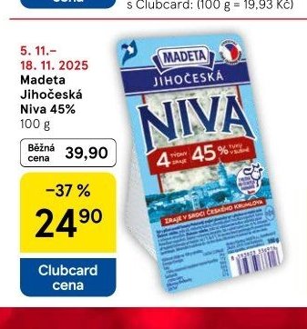 Madeta Jihočeská Niva 45%