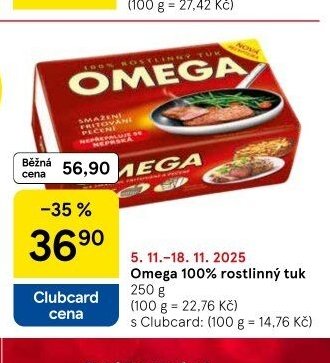 Omega 100% rostlinný tuk