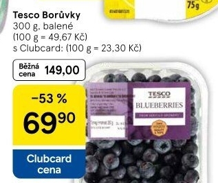 Borůvky Tesco