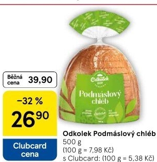 Chléb podmáslový Odkolek