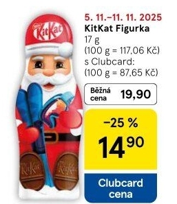 Čokoládové figurky Kit Kat
