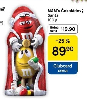 Čokoládový Santa M&