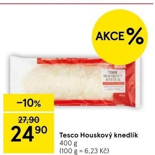 Knedlík houskový Tesco