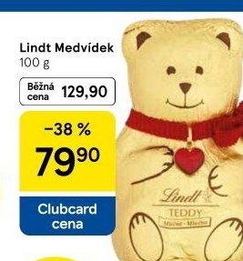 Medvídek čokoládový Lindt