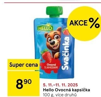 Ovocná kapsička Hello