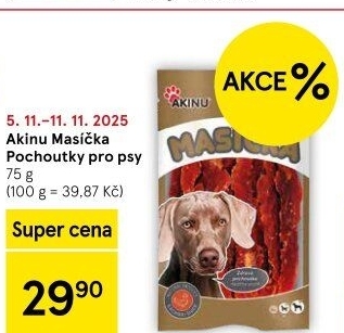 Pamlsky pro psy Masíčka Akinu