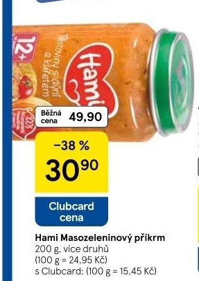 Příkrm masozeleninový Hami