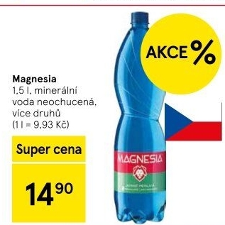 Přírodní voda Magnesia