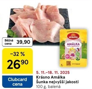 Šunka Amálka nejvyšší jakosti Krásno