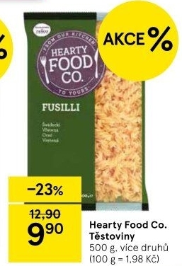 Těstoviny Hearty Food Co Tesco