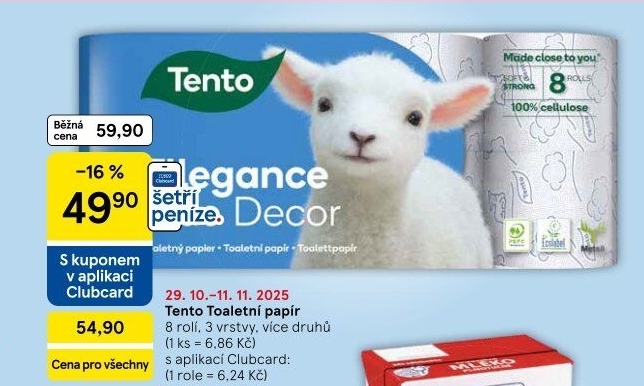 Toaletní papír 3vrstvý Tento