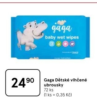 Vlhčené ubrousky dětské Gaga