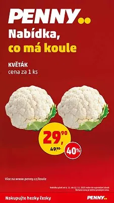 akční leták Penny Market 6.11.2025-12.11.2025