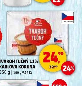 Tvaroh tučný 11% Karlova Koruna 250 g