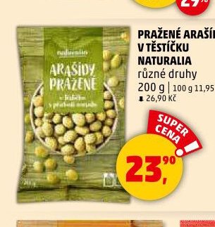 PRAŽENÉ ARAŠÍDY V TĚSTÍČKU NATURALIA