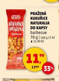 PRAŽENÁ KUKUŘICE NATURALIA DO KAPSY