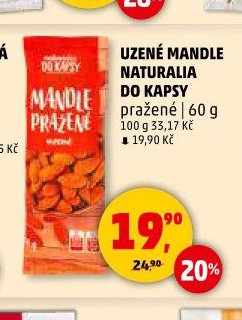 UZENÉ MANDLE NATURALIA DO KAPSY