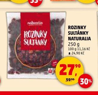 ROZINKY SULTÁNKY NATURALIA