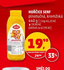 HOŘČICE SENF