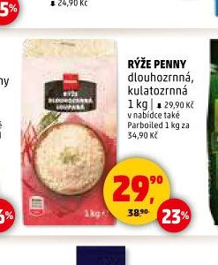RÝŽE PENNY dlouhozrnná, kulatozrnná