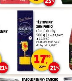 TĚSTOVINY SAN FABIO