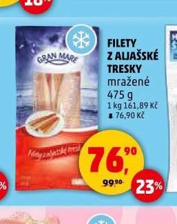 FILETY Z ALJAŠSKÉ TRESKY mražené