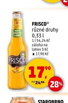 Frisco různé druhy 0,33 l - Penny Market akcniletaky.com