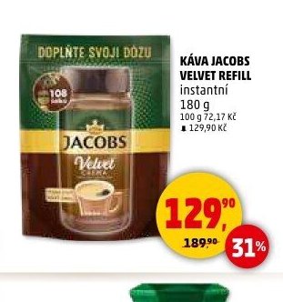 Káva Jacobs Velvet instantní 180 g