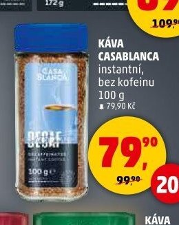 Káva Casablanca instantní bez kofeinu 100 g