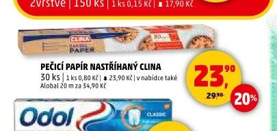 PEČICÍ PAPÍR NASTŘÍHANÝ CLINA