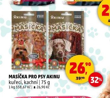 MASÍČKA PRO PSY AKINU