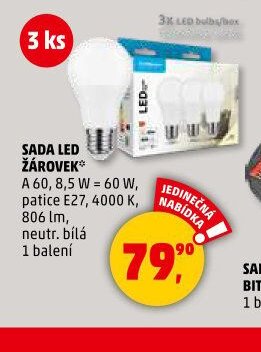 SADA LED ŽÁROVEK