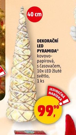DEKORAČNÍ LED PYRAMIDA