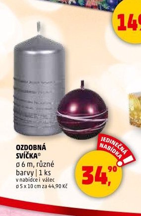 OZDOBNÁ SVÍČKA