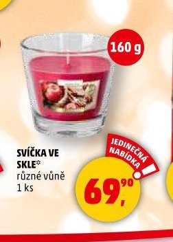 SVÍČKA VE SKLE