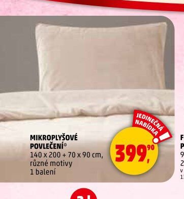 MIKROPLYŠOVÉ POVLEČENÍ