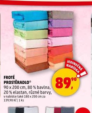 FROTÉ PROSTĚRADLO