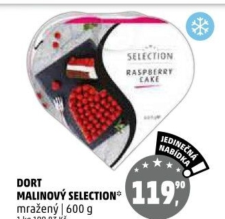 Dort malinový mražený Selection