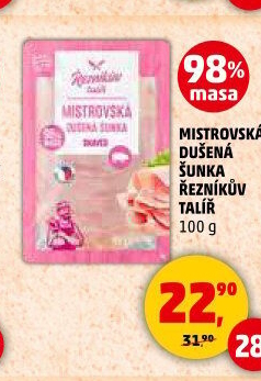 Mistrovská dušená šunka Řezníkův talíř