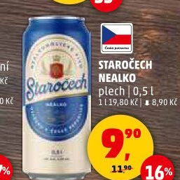 Nealkoholické pivo Staropramen